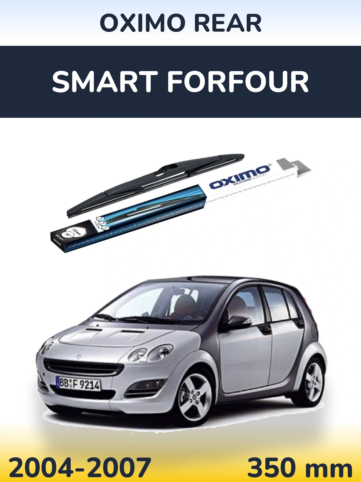 Rear wiper blade Oximo Rear 350 mm for Smart Forfour 2004-2007