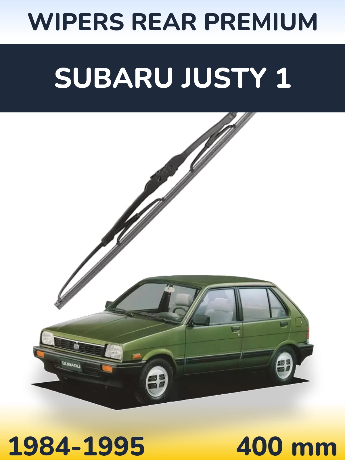 Rear wiper blade WIPERS REAR PREMIUM 400 mm for Subaru Justy 1 1984-1995