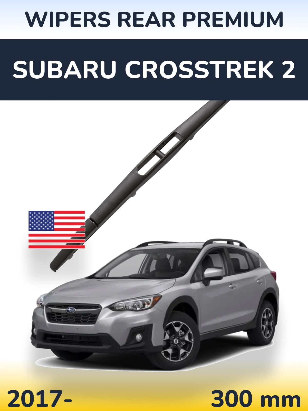 Задний дворник WIPERS REAR PREMIUM 300 мм для Subaru Crosstrek 2 2017-2026