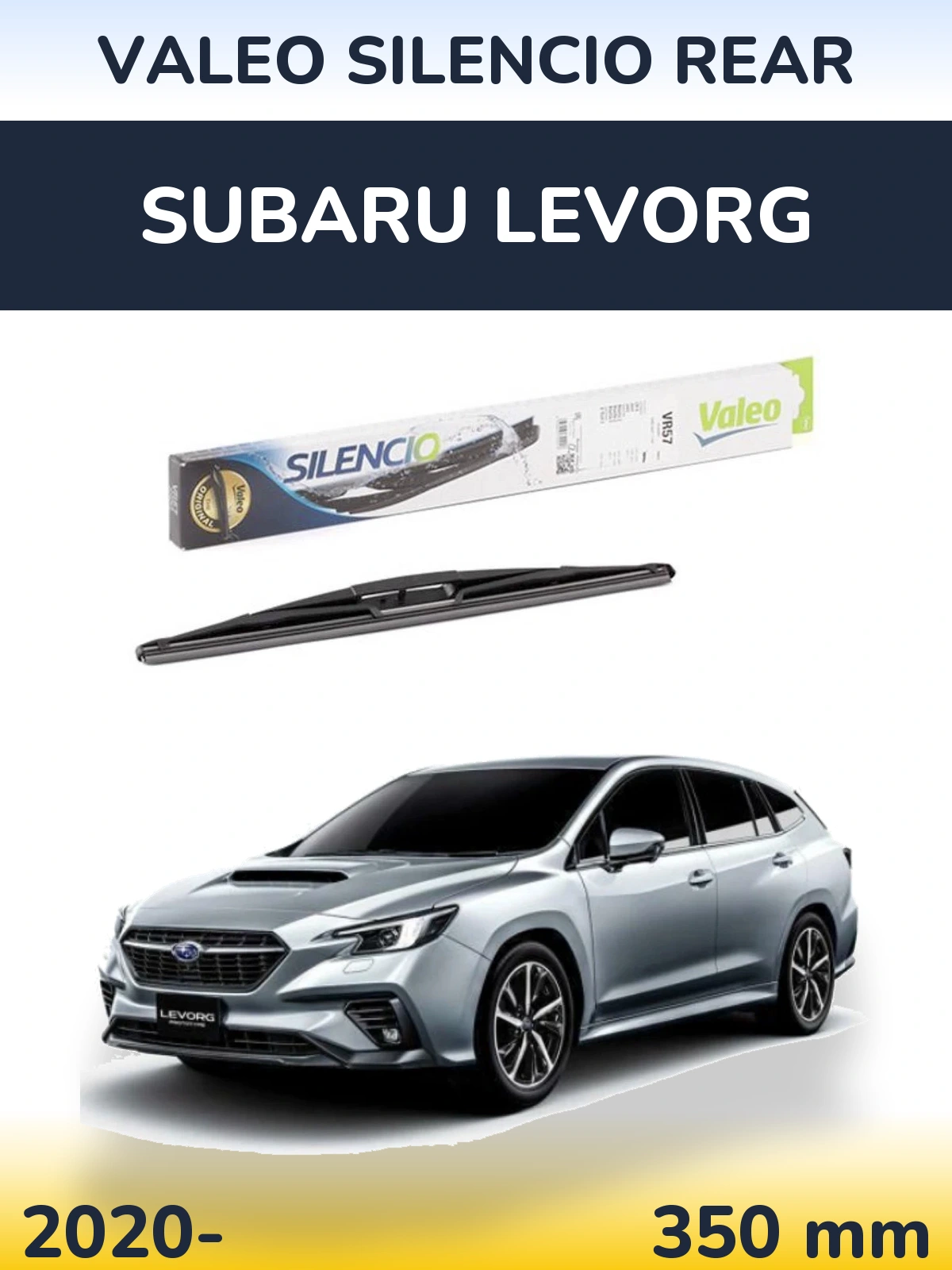 Rear wiper blade Valeo Silencio Rear 345 mm for Subaru Levorg 2020-2026