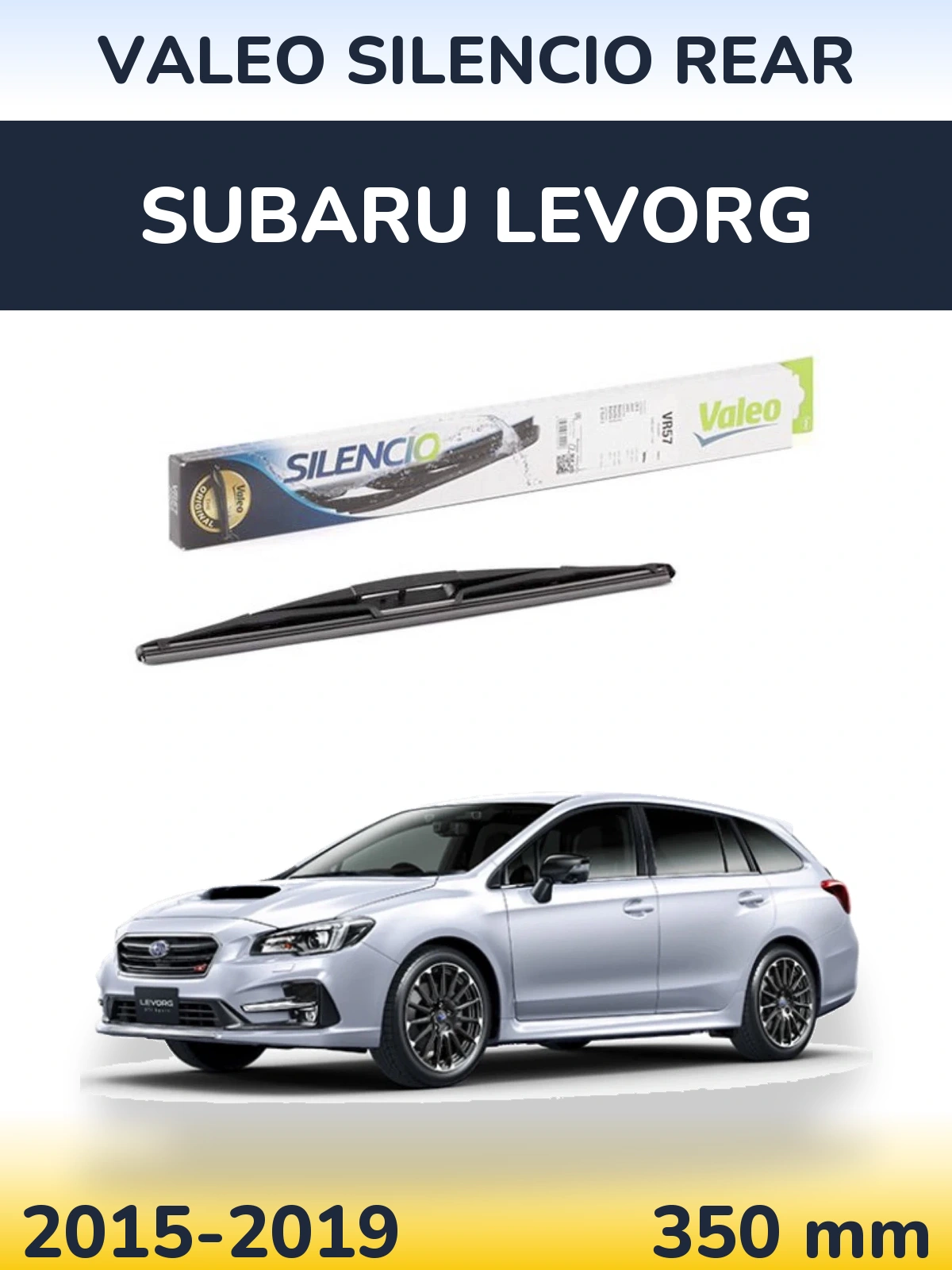 Rear wiper blade Valeo Silencio Rear 345 mm for Subaru Levorg 2015-2019
