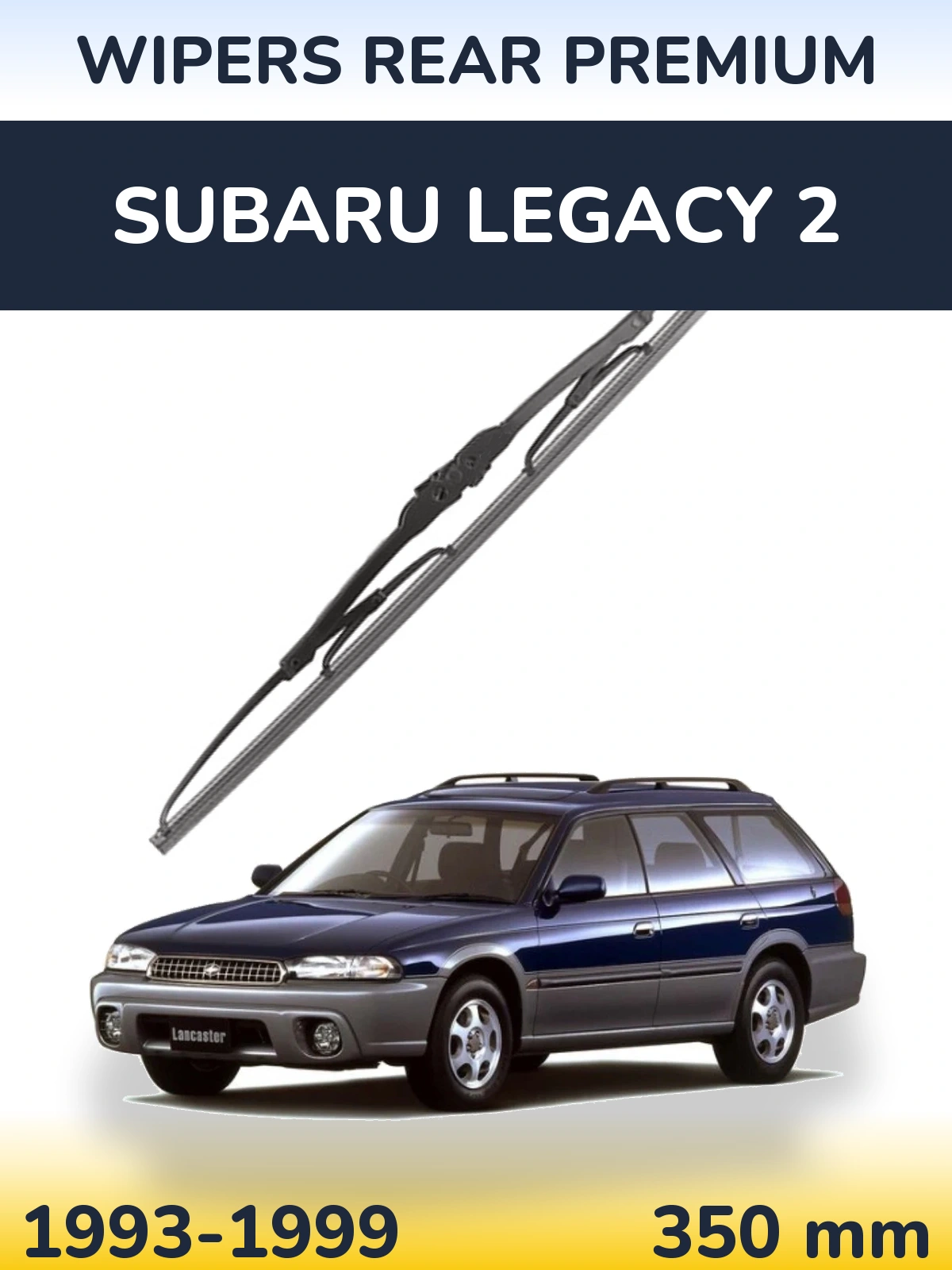 Rear wiper blade WIPERS REAR PREMIUM 350 mm for Subaru Legacy 2 1993-1999