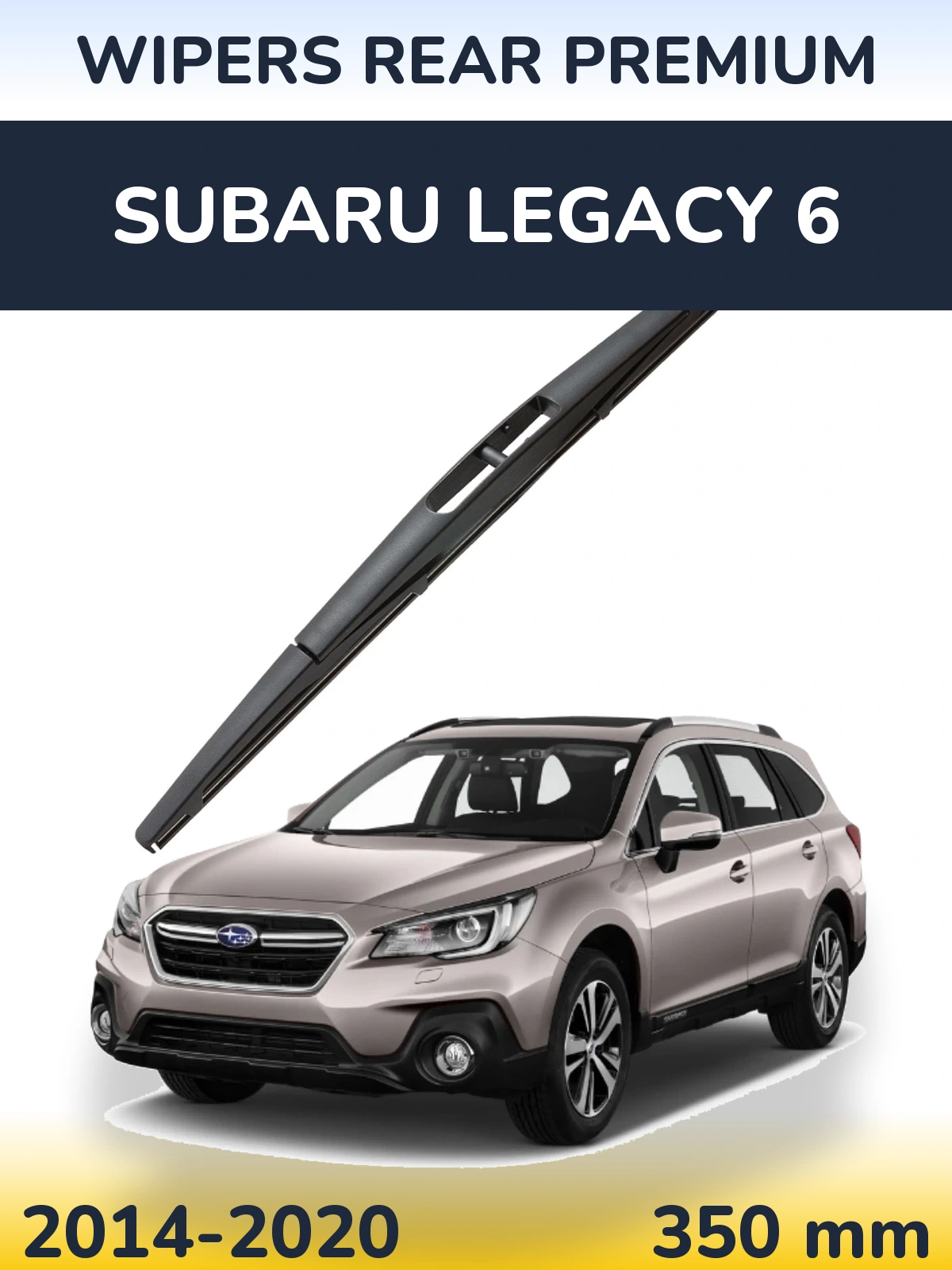 Rear wiper blade WIPERS REAR PREMIUM 350 mm for Subaru Legacy 6 2014-2020