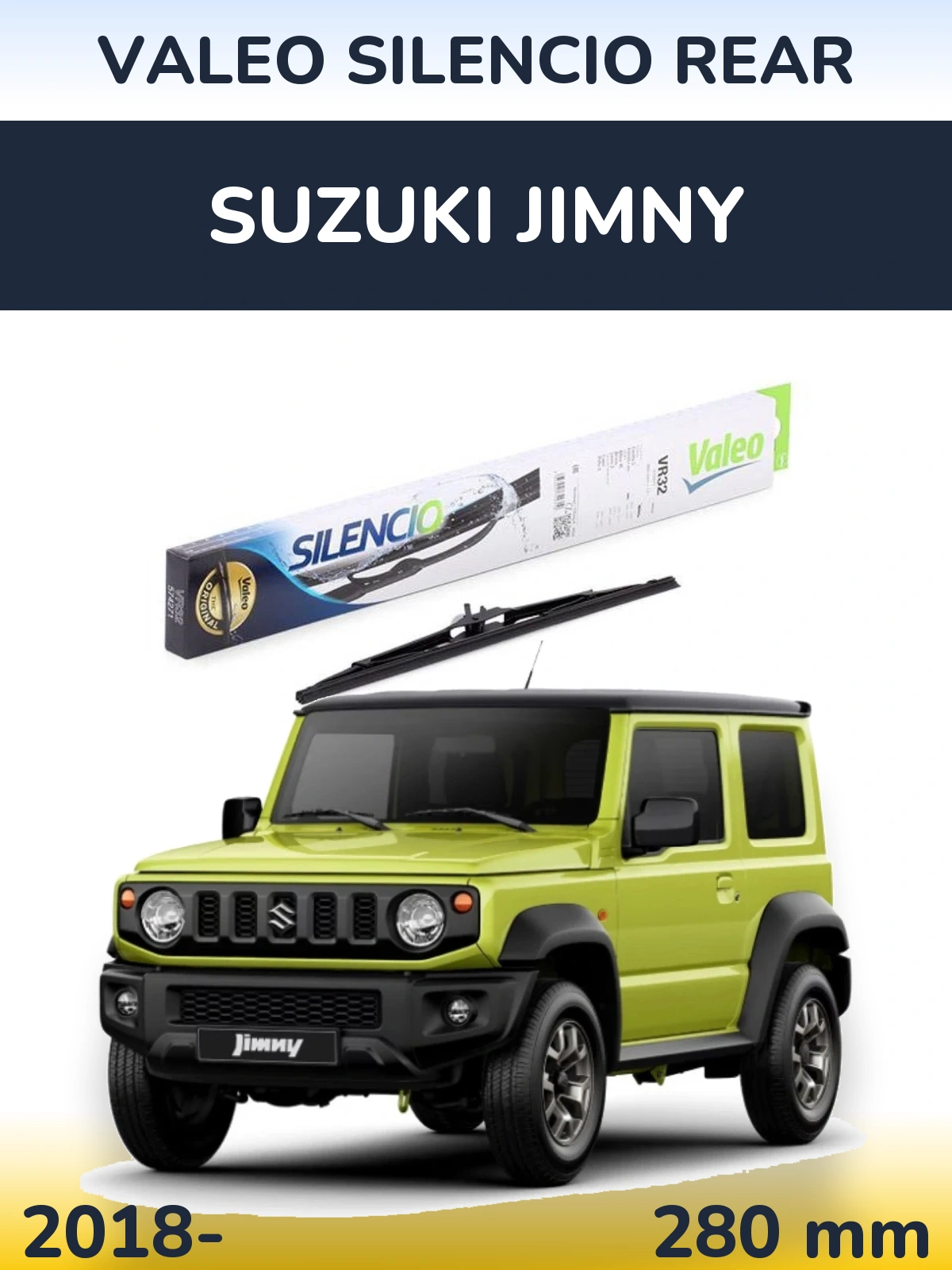 Rear wiper blade Valeo Silencio Rear 280 mm for Suzuki Jimny 2018-2026