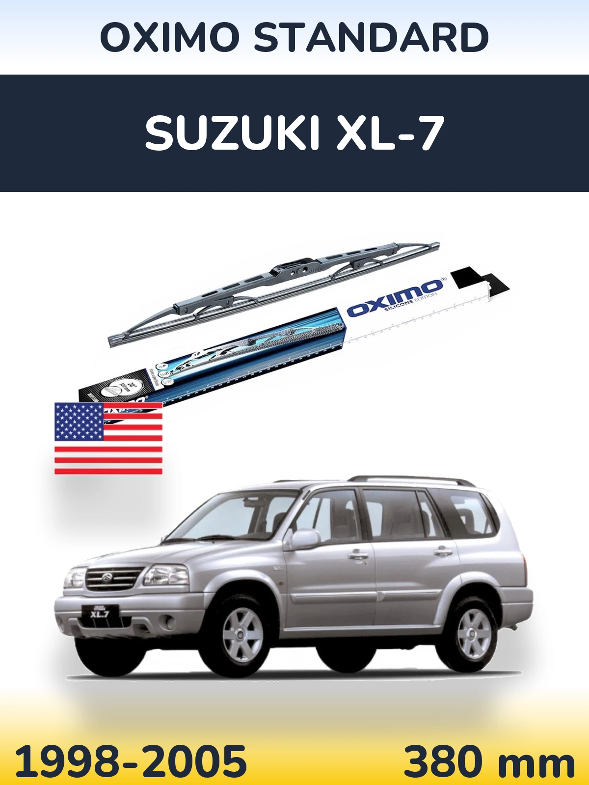 Rear wiper blade Oximo Standard 375 mm for Suzuki XL-7 1998-2005