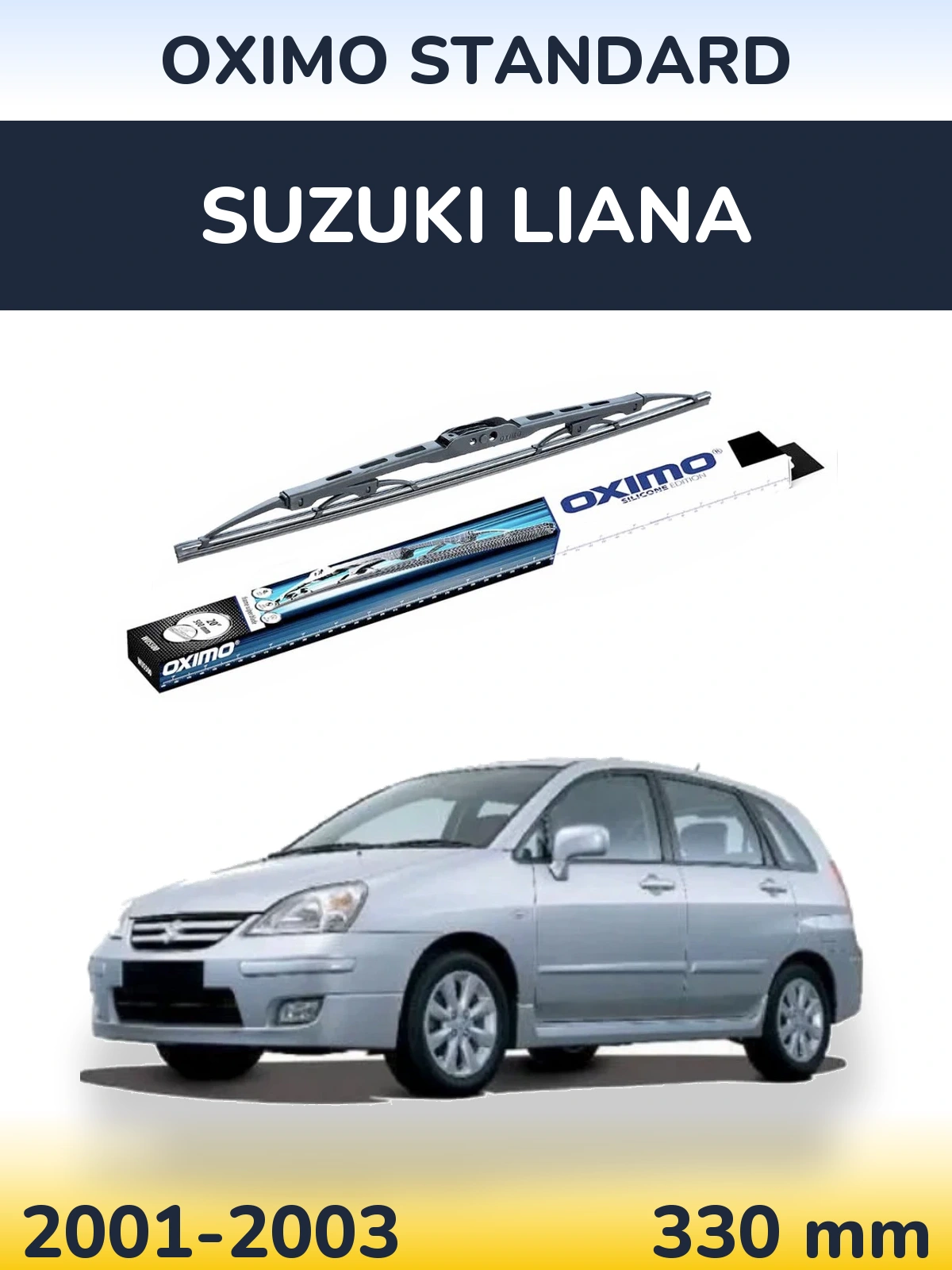 Rear wiper blade Oximo Standard 325 mm for Suzuki Liana 2001-2003