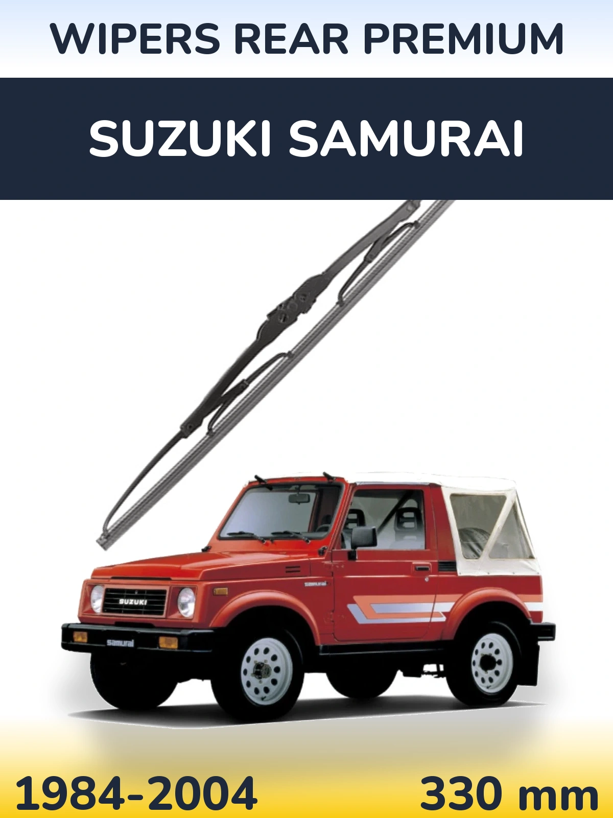 Rear wiper blade WIPERS REAR PREMIUM 330 mm for Suzuki Samurai 1984-2004
