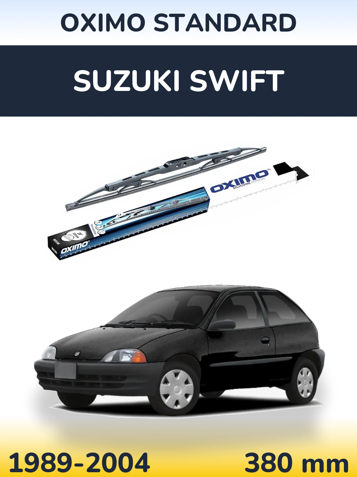 Rear wiper blade Oximo Standard 375 mm for Suzuki Swift 1989-2004