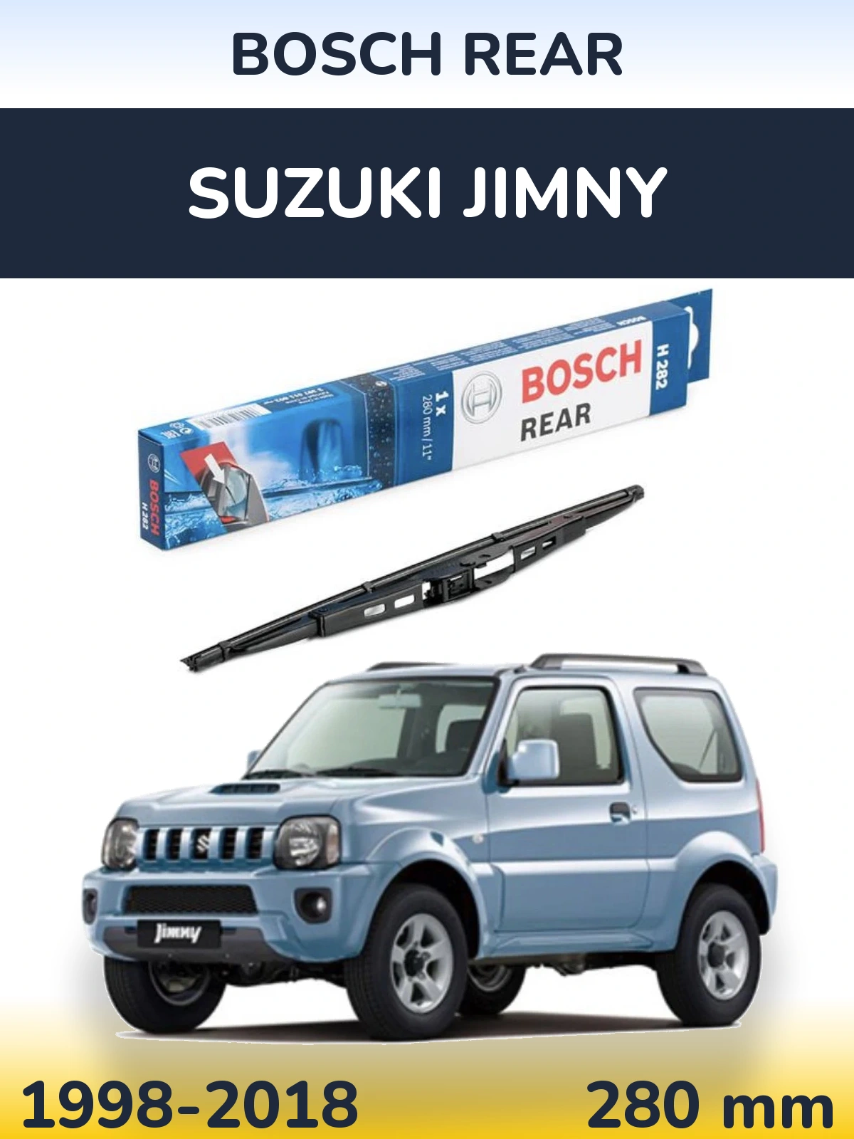 Задня щітка BOSCH Rear 280 мм для Suzuki Jimny 1998-2018