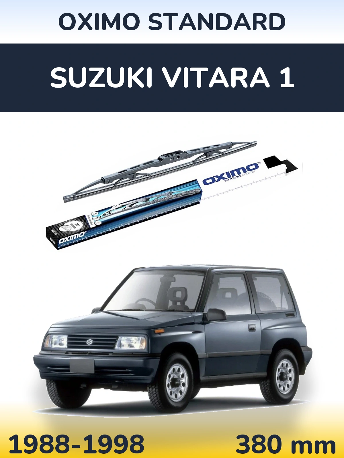 Rear wiper blade Oximo Standard 375 mm for Suzuki Vitara 1 1988-1998