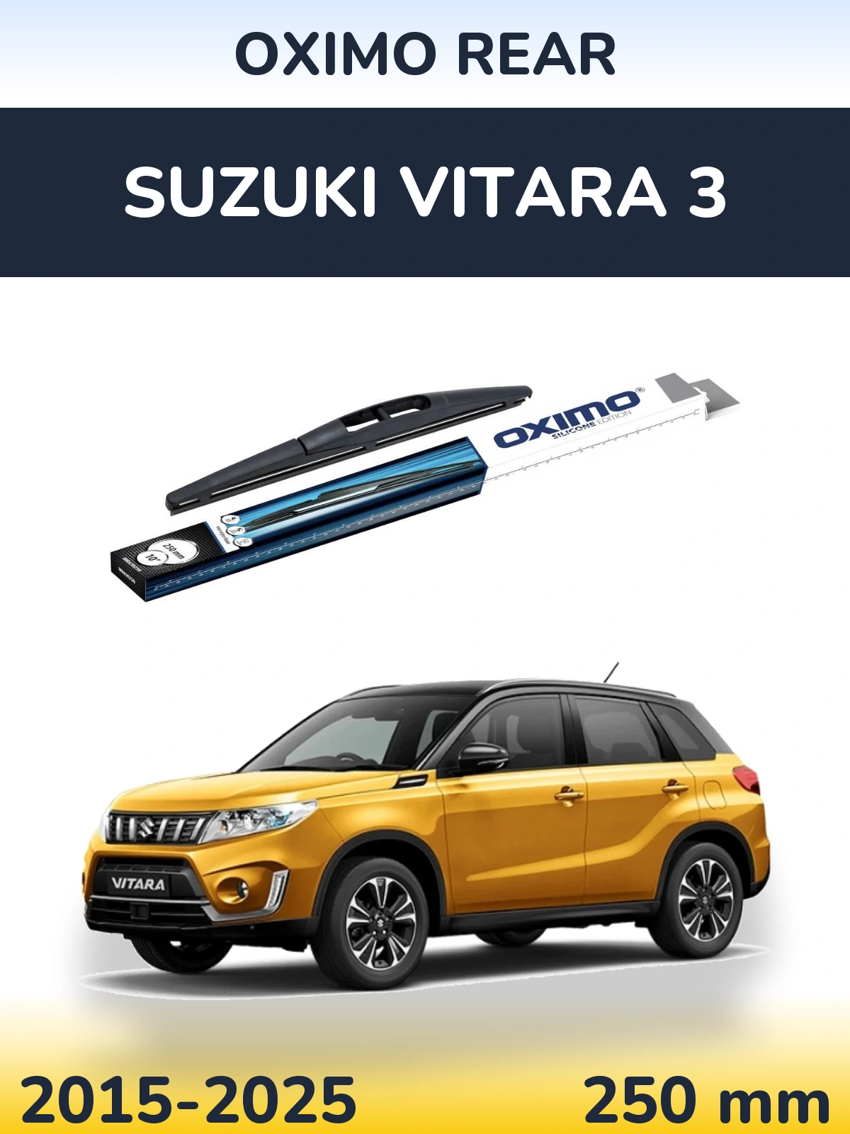 Задний дворник Oximo Rear 250 мм для Suzuki Vitara 3 2015-2025