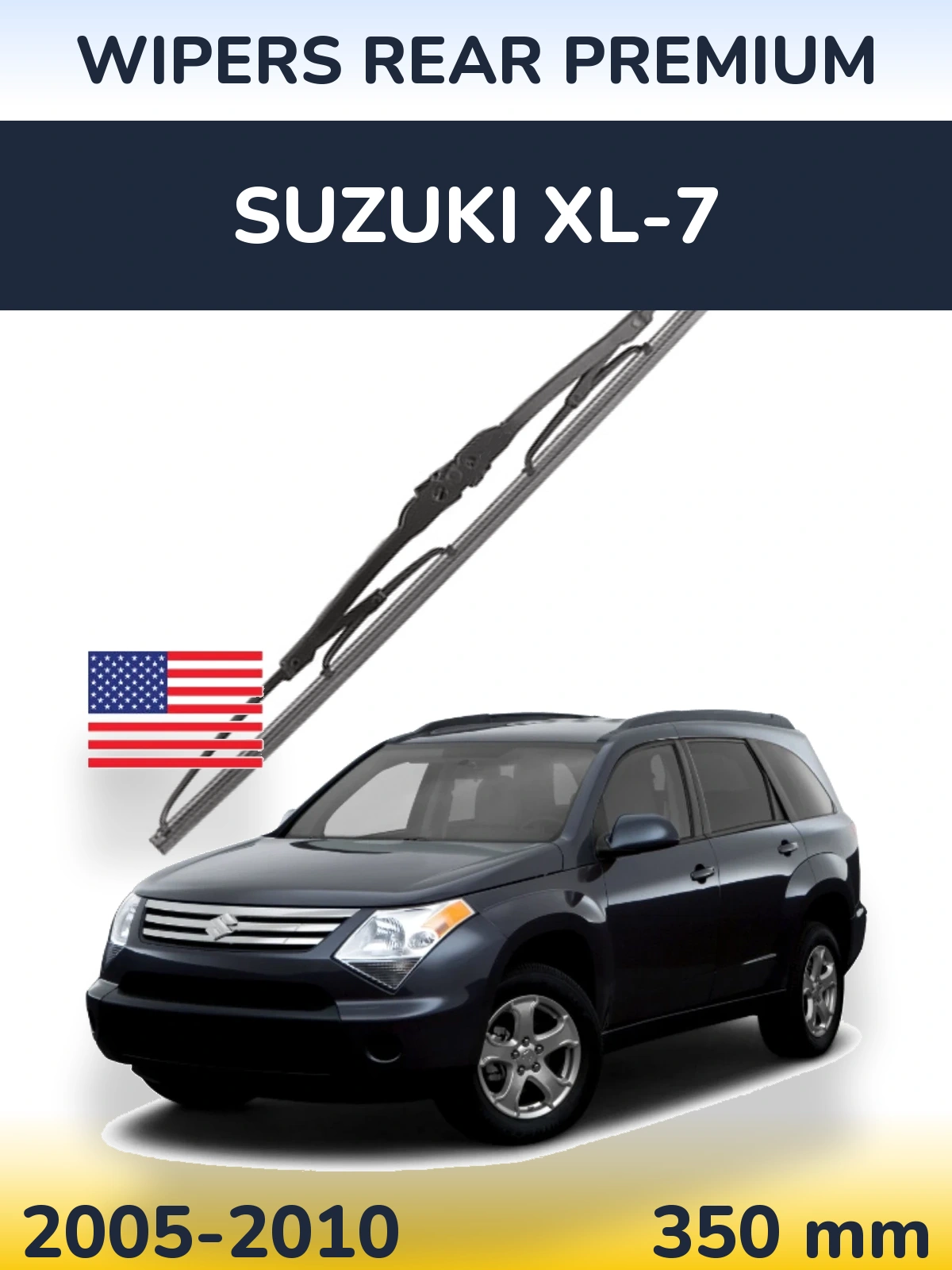Rear wiper blade WIPERS REAR PREMIUM 350 mm for Suzuki XL-7 2005-2010