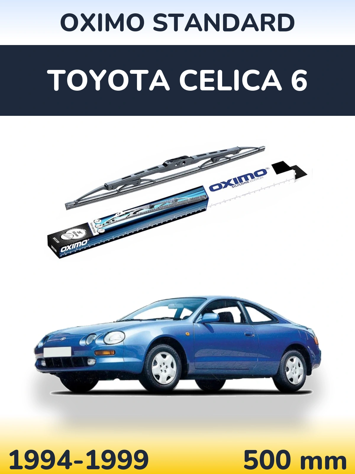 Rear wiper blade Oximo Standard 500 mm for Toyota Celica 6 1994-1999