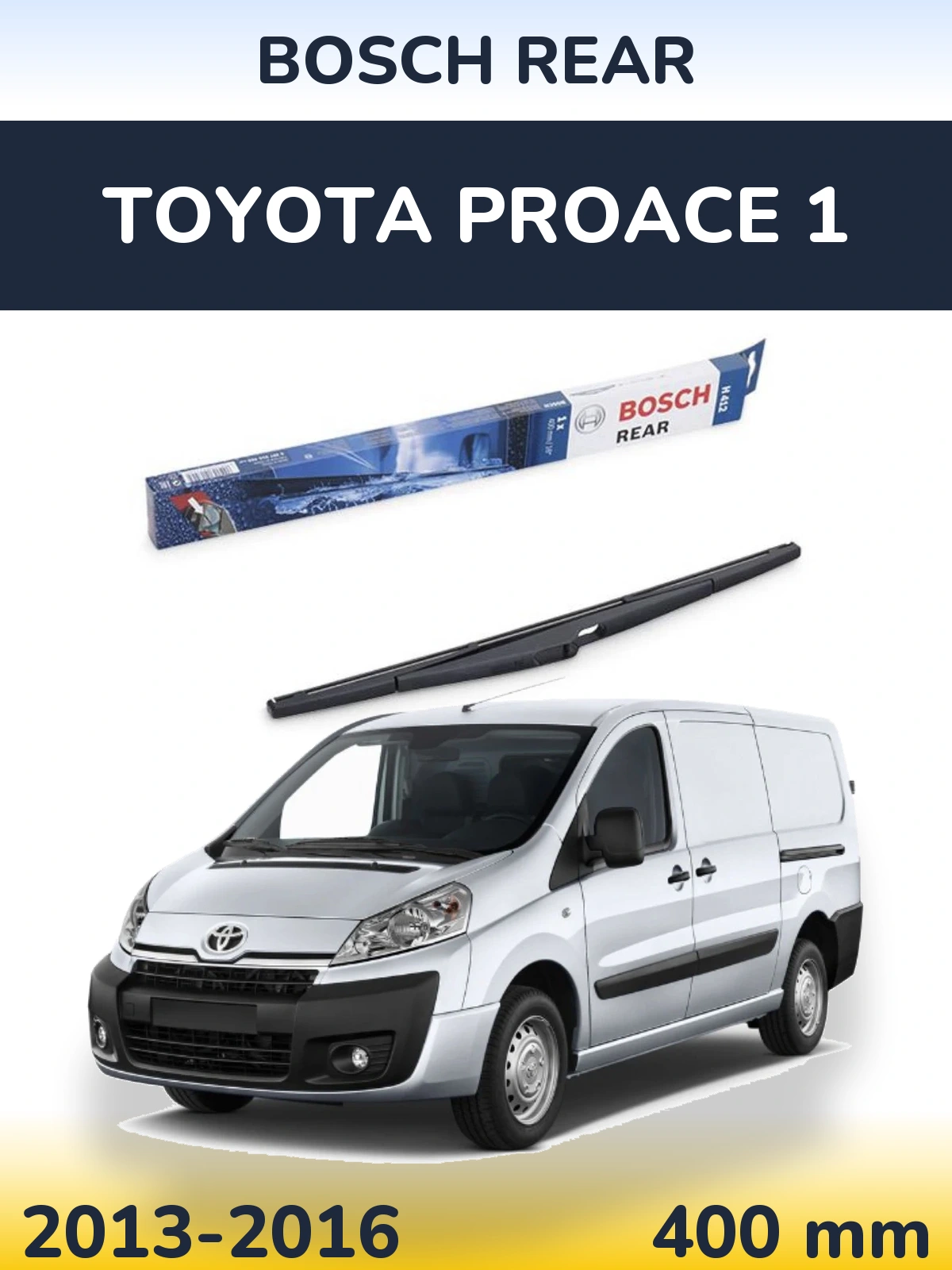 Задня щітка BOSCH Rear 400 мм для Toyota ProAce 1 2013-2016