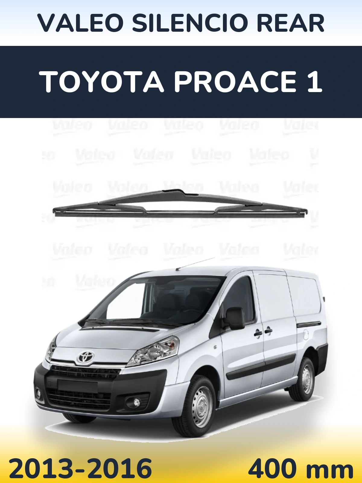 Задня щітка Valeo Silencio Rear 400 мм для Toyota ProAce 1 2013-2016