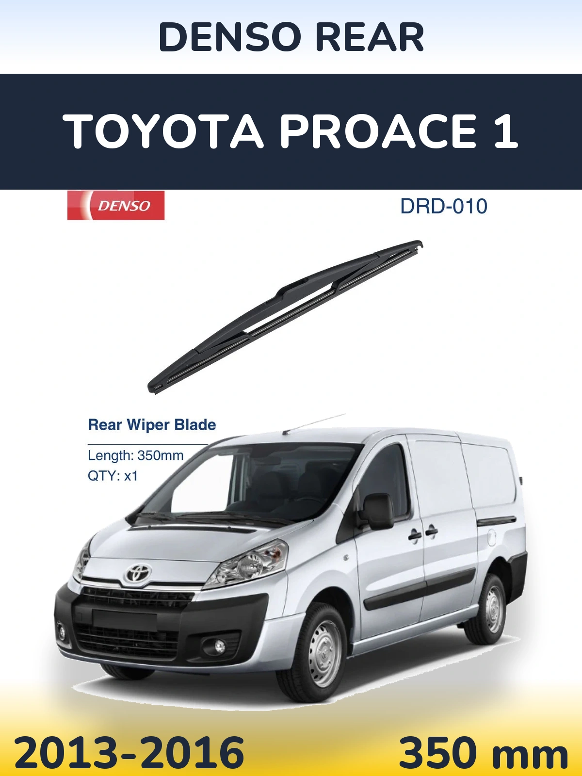 Rear wiper blade Denso Rear 350 mm for Toyota ProAce 1 2013-2016