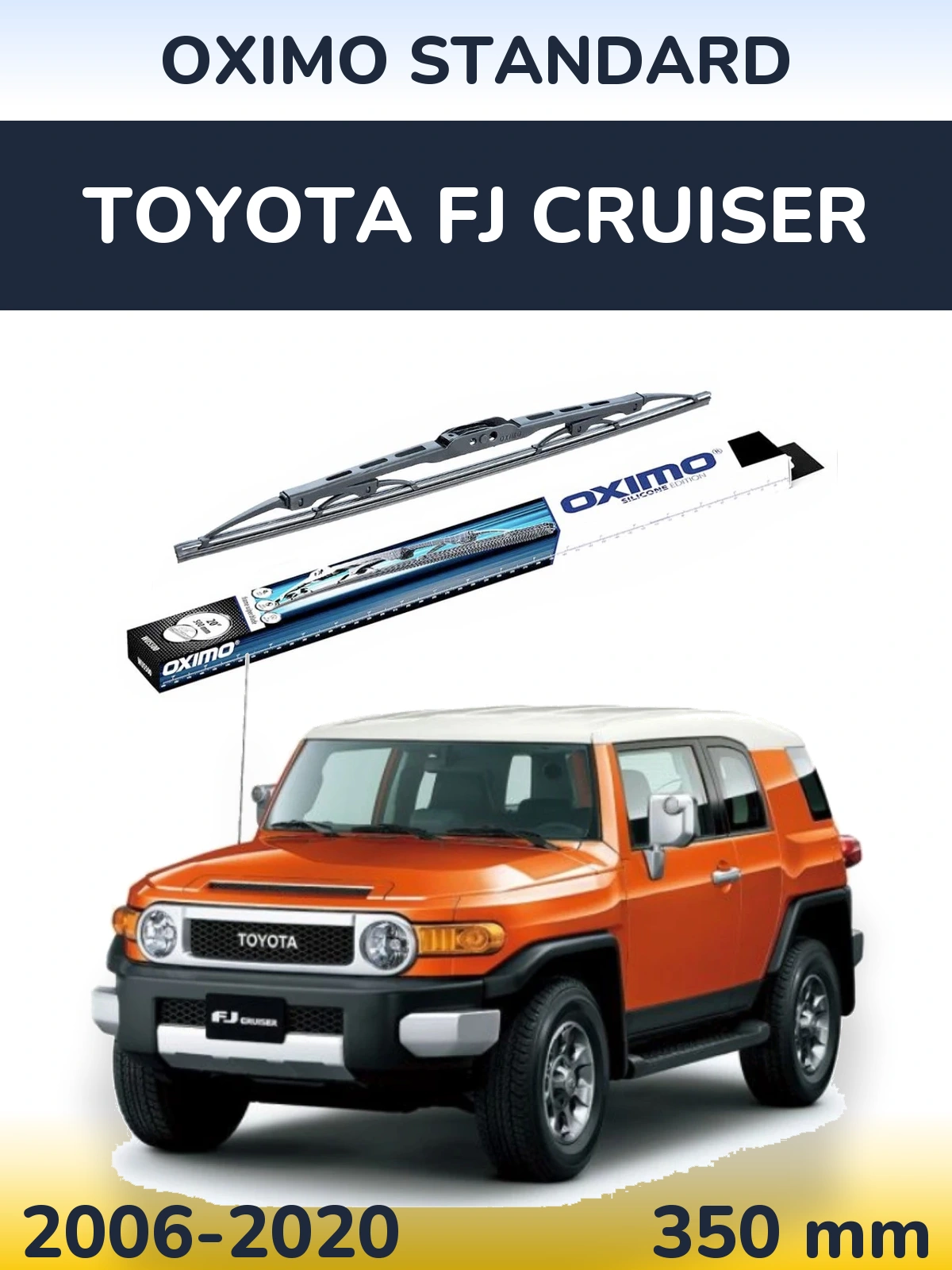 Front wiper blade Oximo Standard 350 mm for Toyota FJ Cruiser 2006-2020