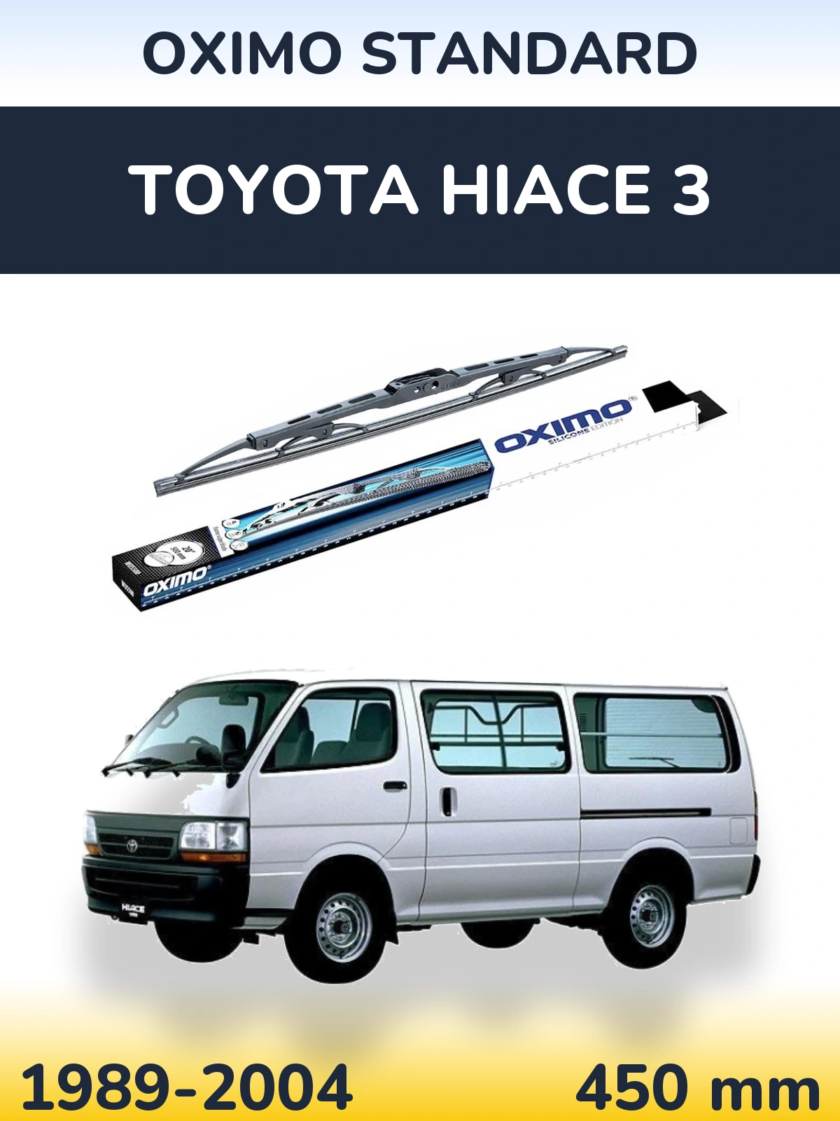 Rear wiper blade Oximo Standard 450 mm for Toyota Hiace 3 1989-2004