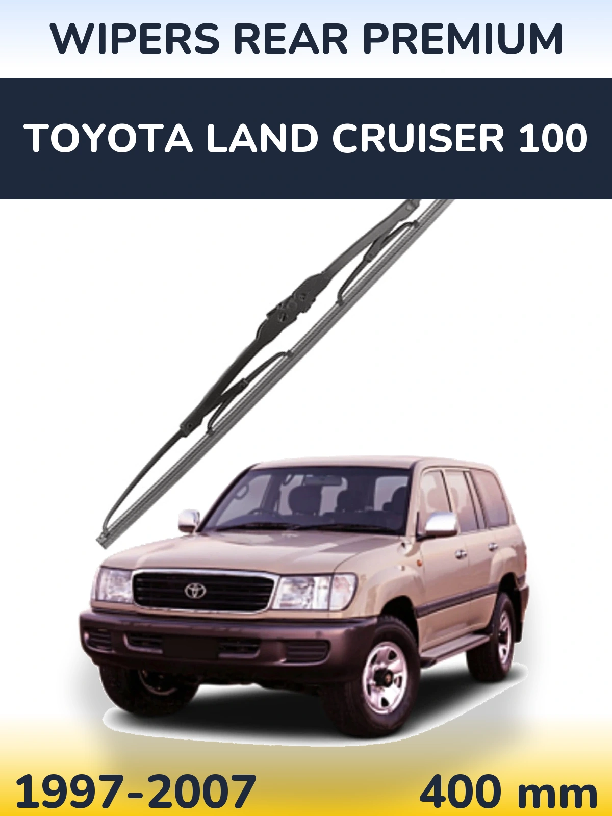Rear wiper blade WIPERS REAR PREMIUM 400 mm for Toyota Land Cruiser 100 1997-2007
