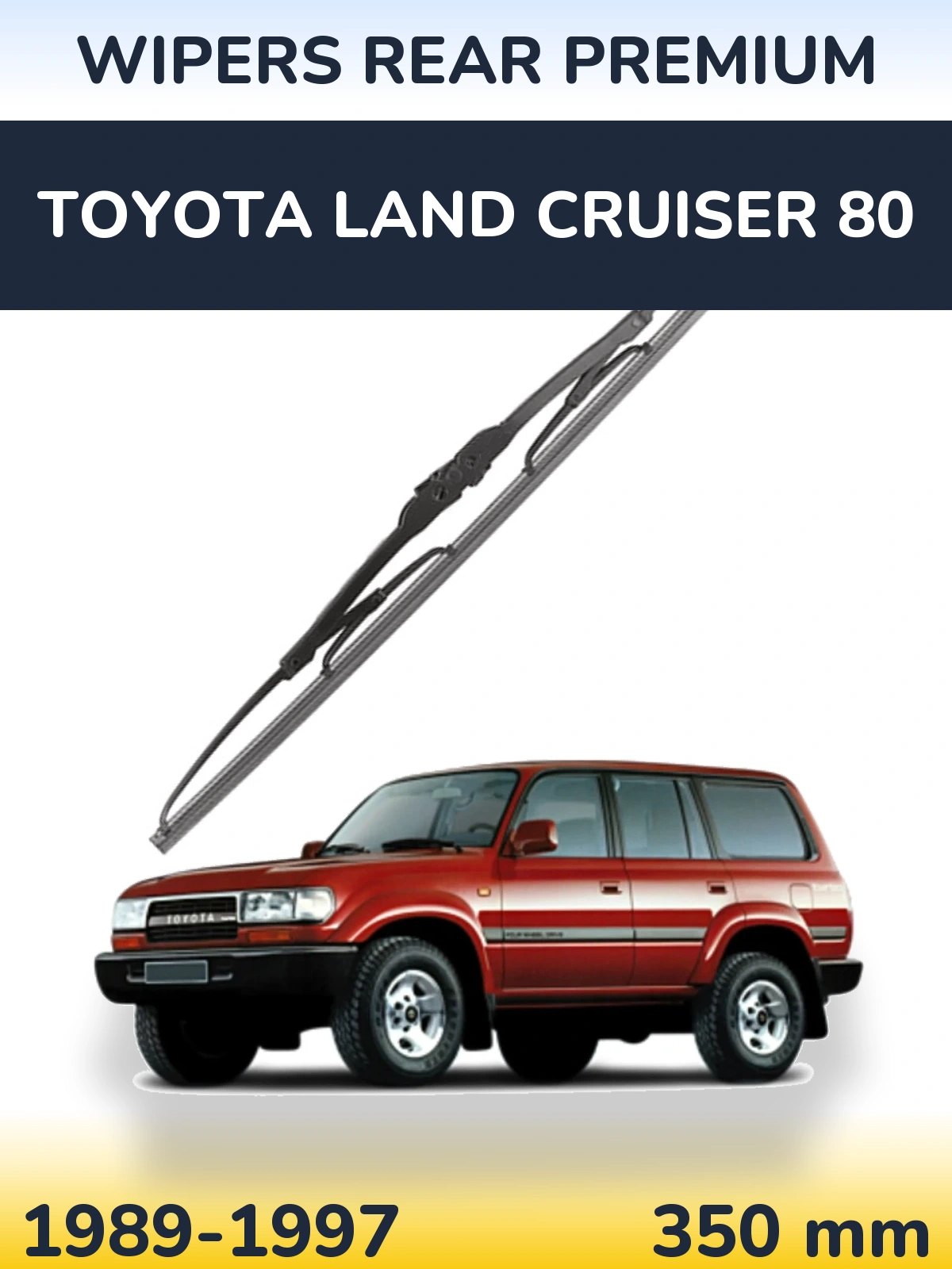 Rear wiper blade WIPERS REAR PREMIUM 350 mm for Toyota Land Cruiser 80 1989-1997