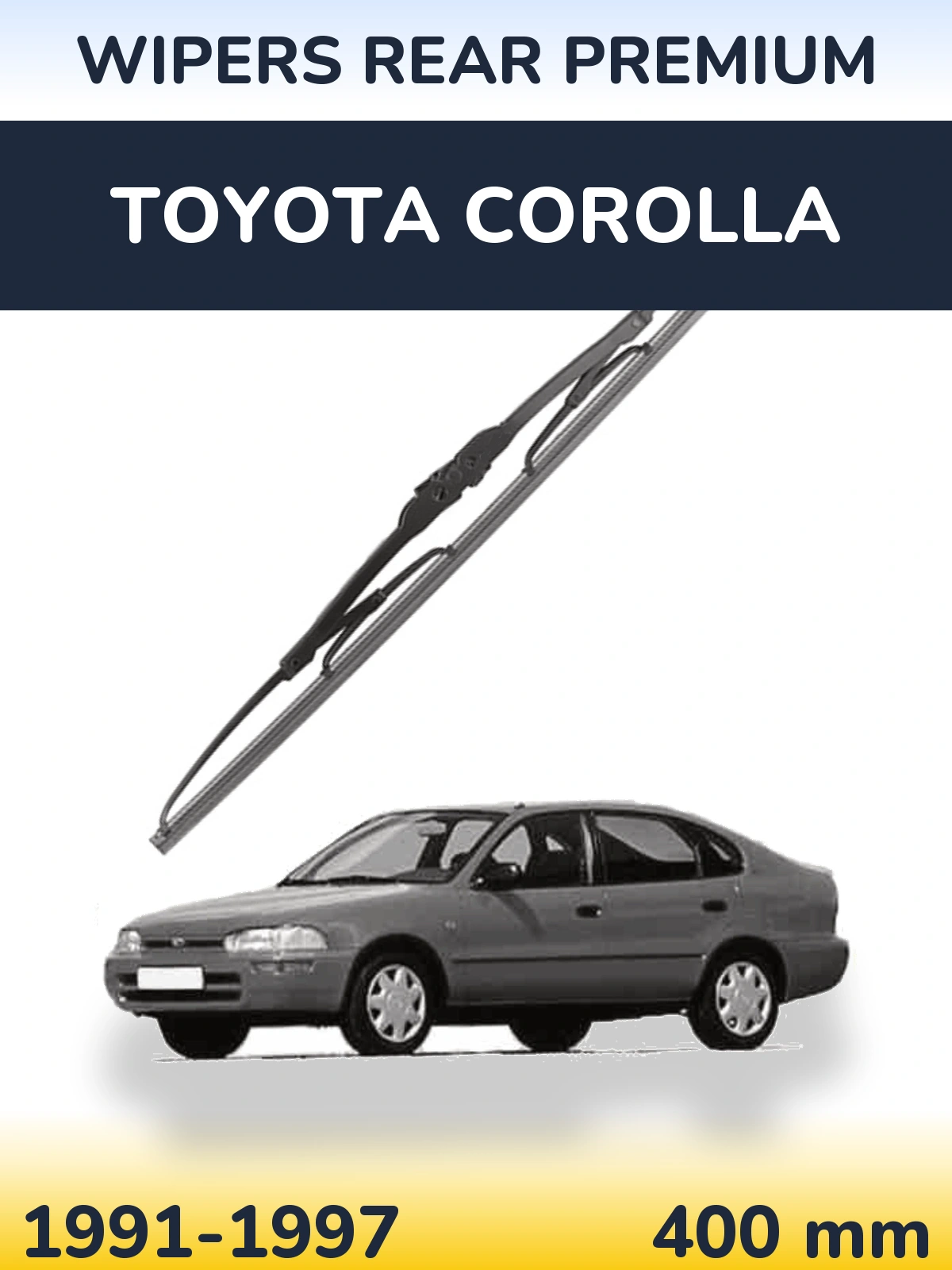 Rear wiper blade WIPERS REAR PREMIUM 400 mm for Toyota Corolla 1991-1997