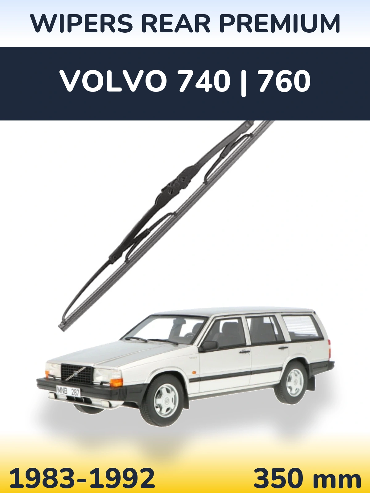 Rear wiper blade WIPERS REAR PREMIUM 350 mm for Volvo 740 | 760 1983-1992