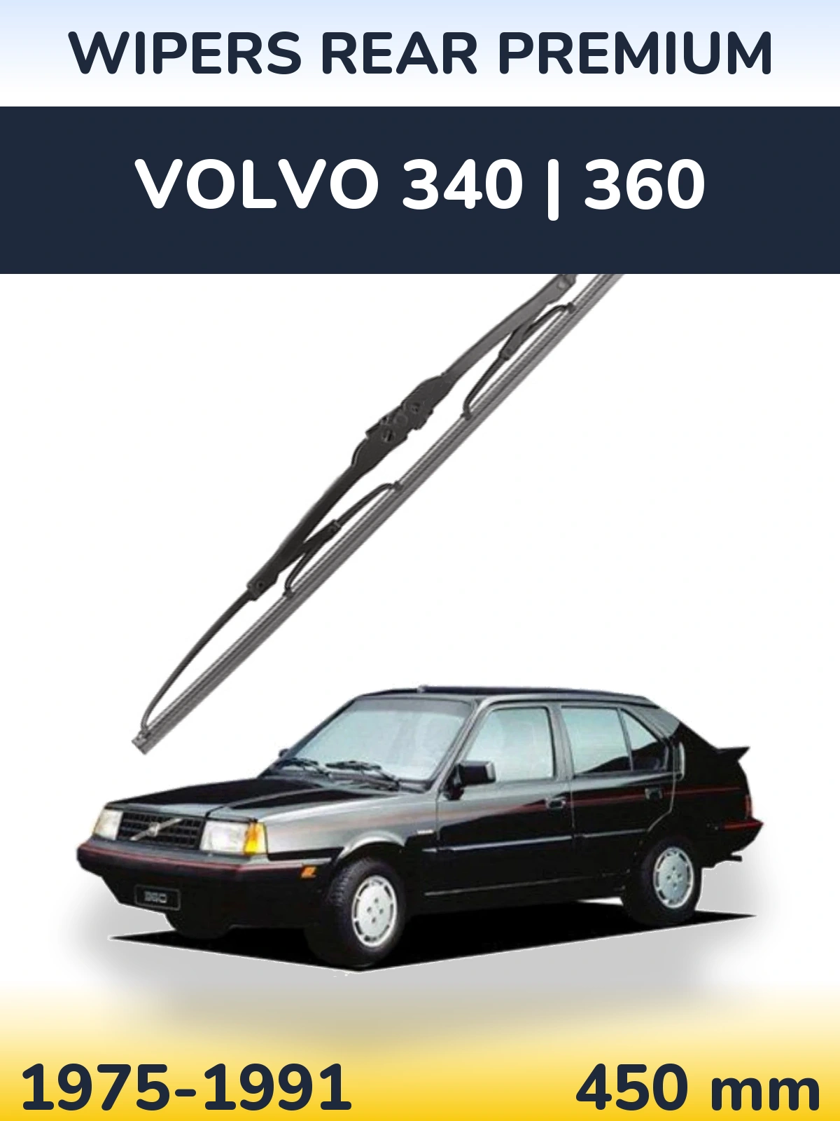 Rear wiper blade WIPERS REAR PREMIUM 450 mm for Volvo 340 | 360 1975-1991