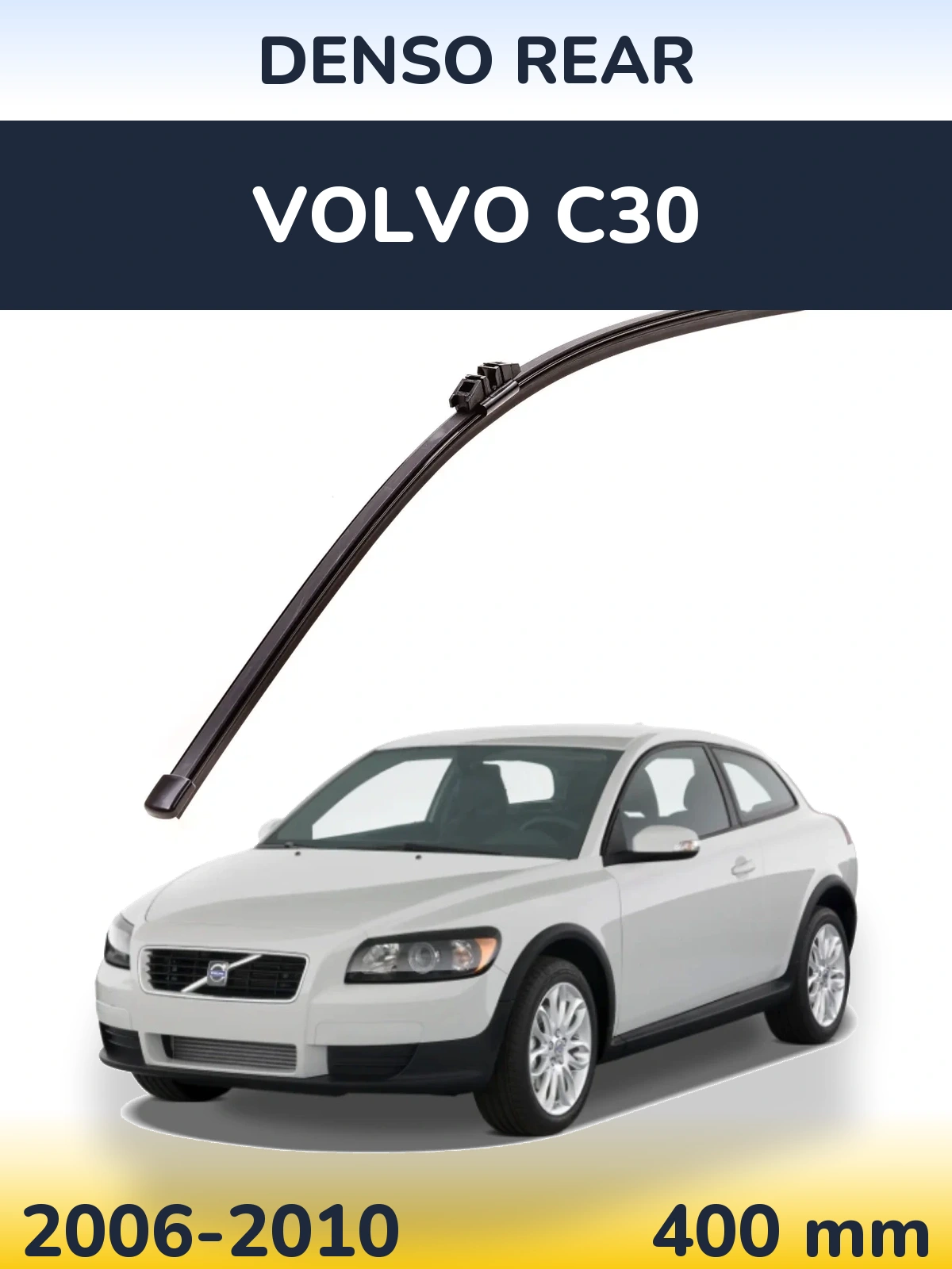 Rear wiper blade Denso Rear 400 mm for Volvo C30 2006-2010