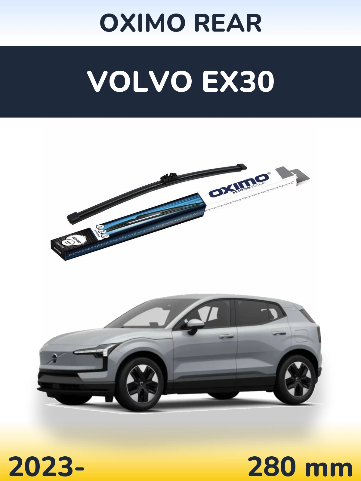 Rear wiper blade Oximo Rear 280 mm for Volvo EX30 2023-2026