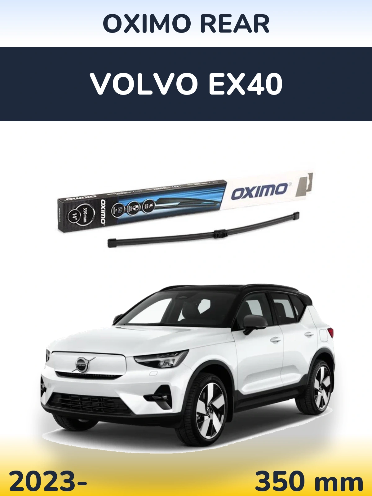 Rear wiper blade Oximo Rear 350 mm for Volvo EX40 2023-2026