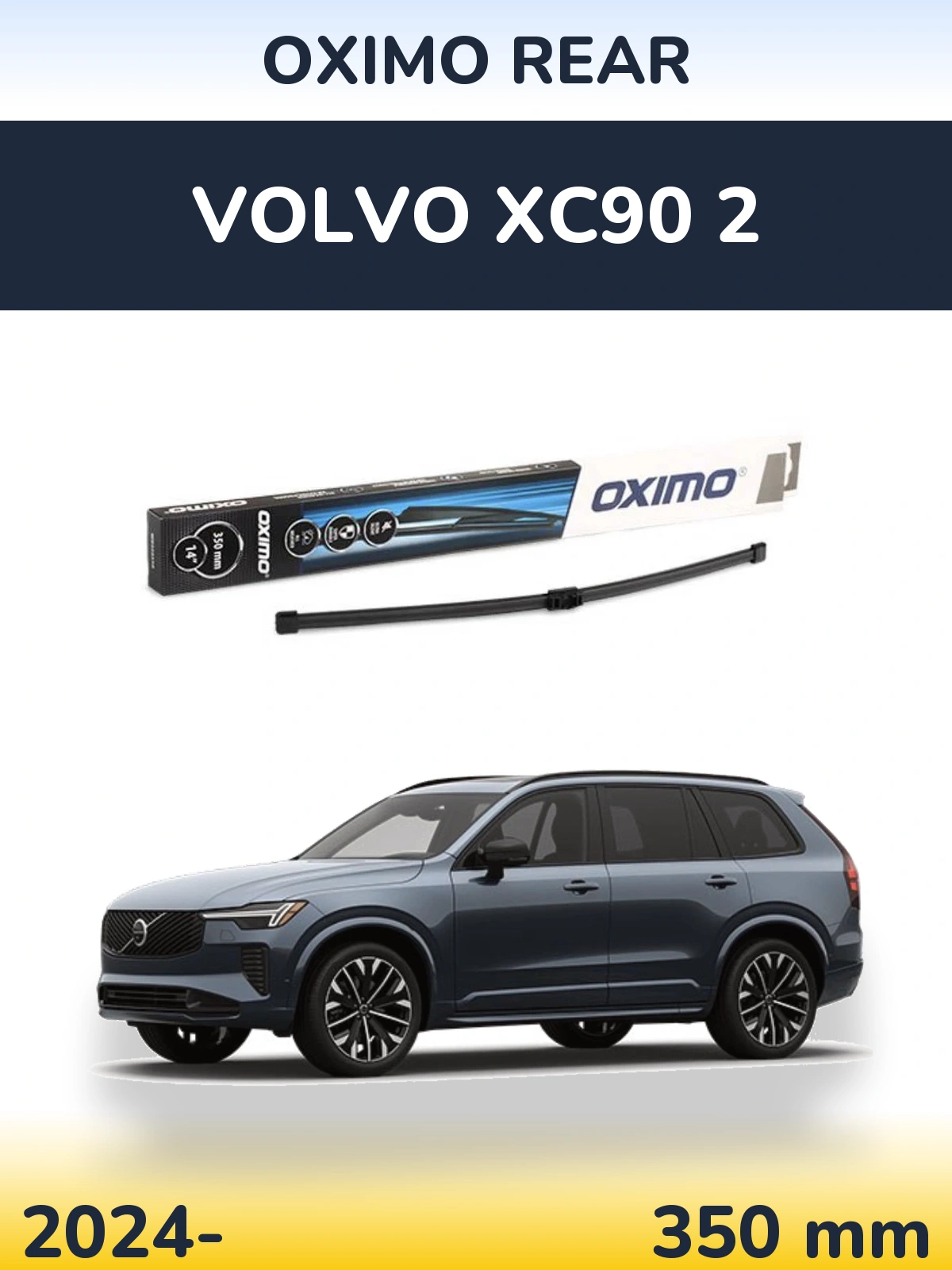 Rear wiper blade Oximo Rear 350 mm for Volvo XC90 2 2024-2026