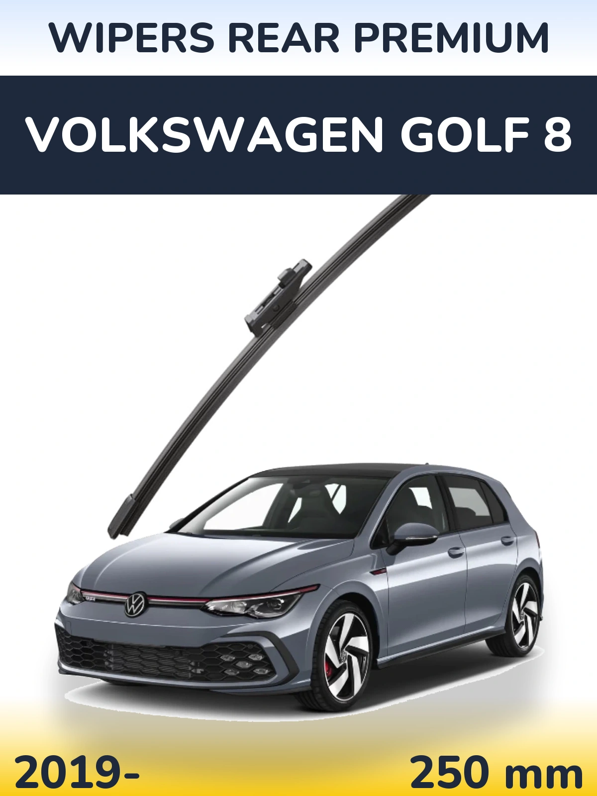 Задний дворник WIPERS REAR PREMIUM 250 мм для Volkswagen Golf 8 2019-2026