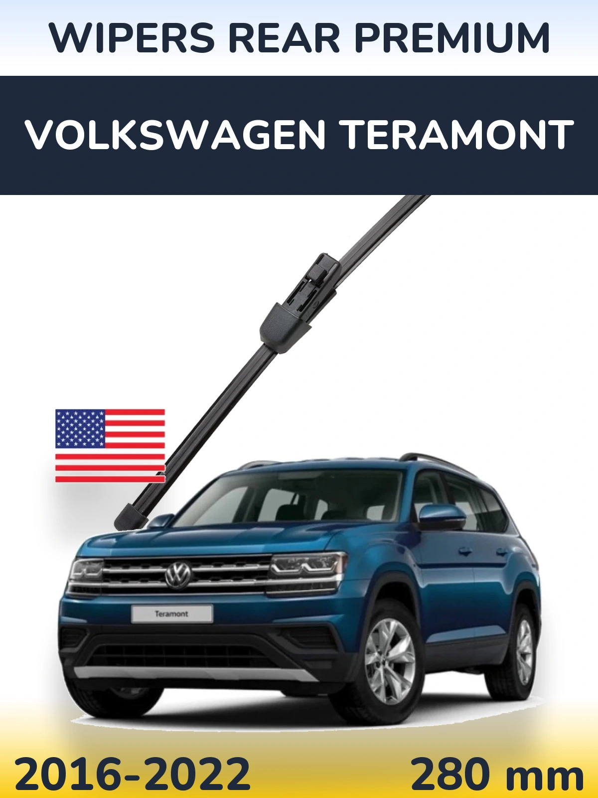 Задня щітка WIPERS REAR PREMIUM 280 мм для Volkswagen Teramont 2016-2022