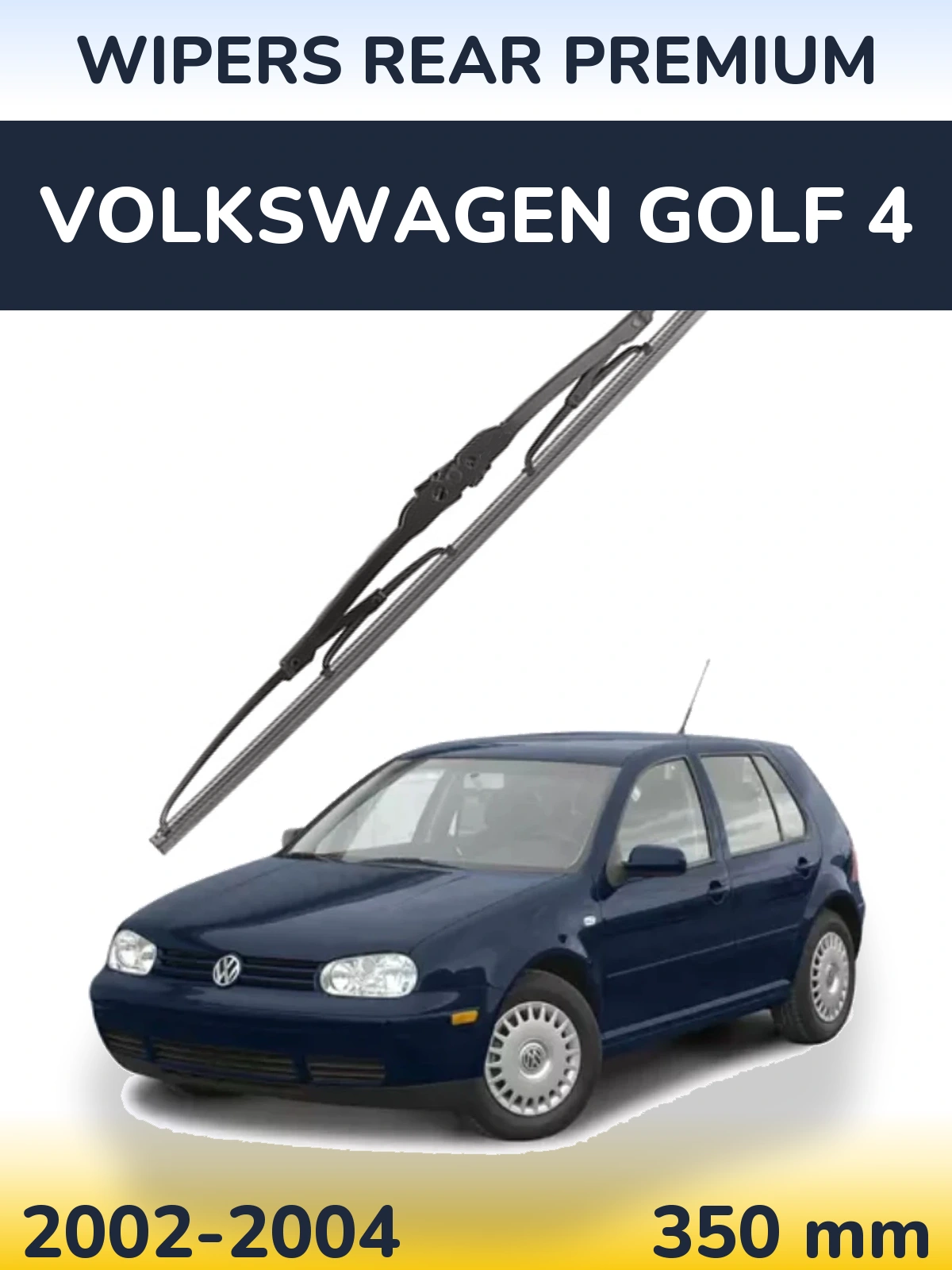 Rear wiper blade WIPERS REAR PREMIUM 350 mm for Volkswagen Golf 4 2002-2004