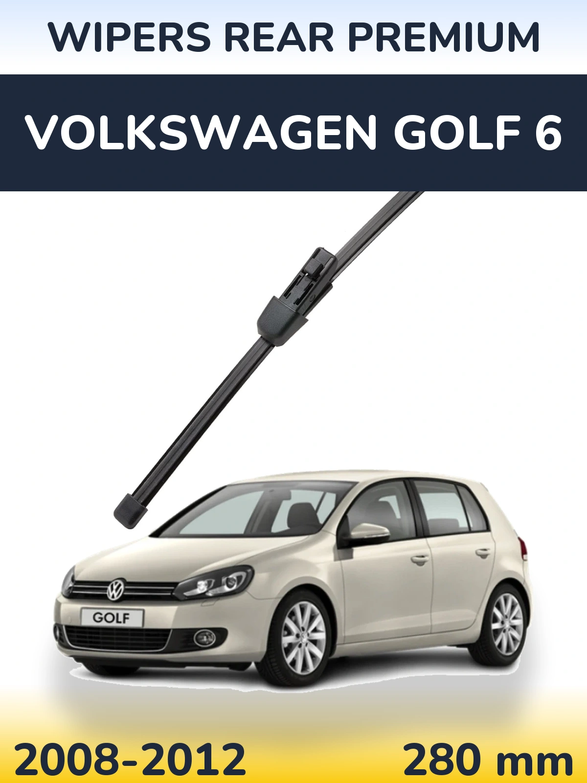 Задний дворник WIPERS REAR PREMIUM 280 мм для Volkswagen Golf 6 2008-2012