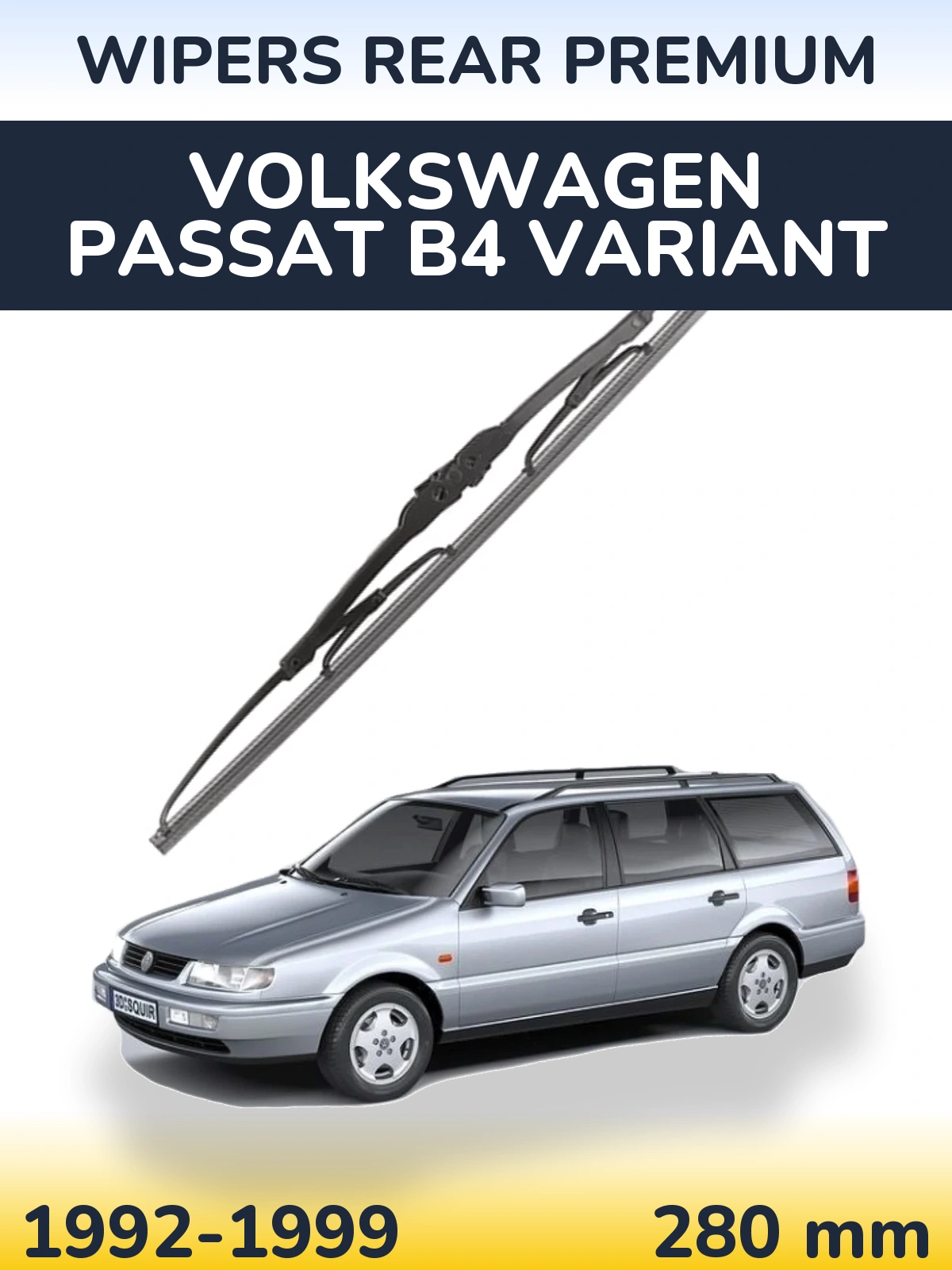 Rear wiper blade WIPERS REAR PREMIUM 280 mm for Volkswagen Passat B4 Variant 1992-1999