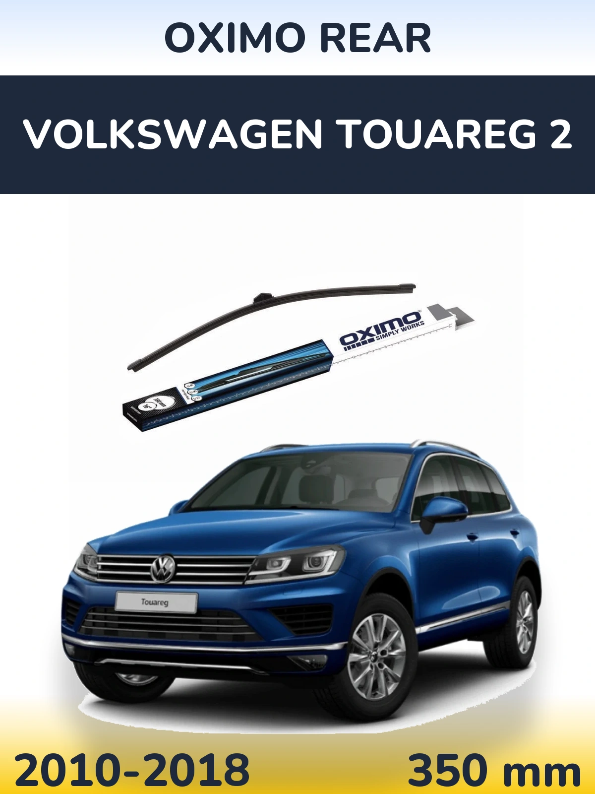Задня щітка Oximo Rear 380 мм для Volkswagen Touareg 2 2010-2018