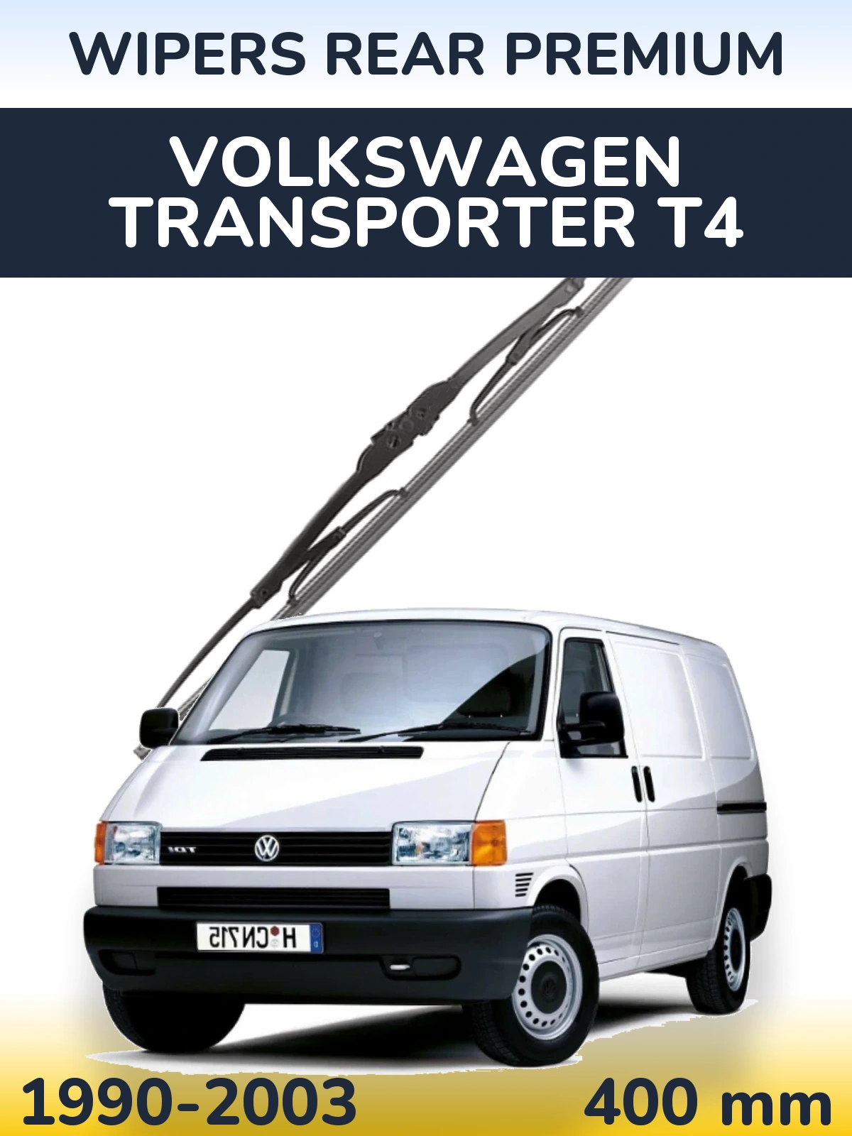 Задний дворник WIPERS REAR PREMIUM 400 мм для Volkswagen Transporter T4 1990-2003