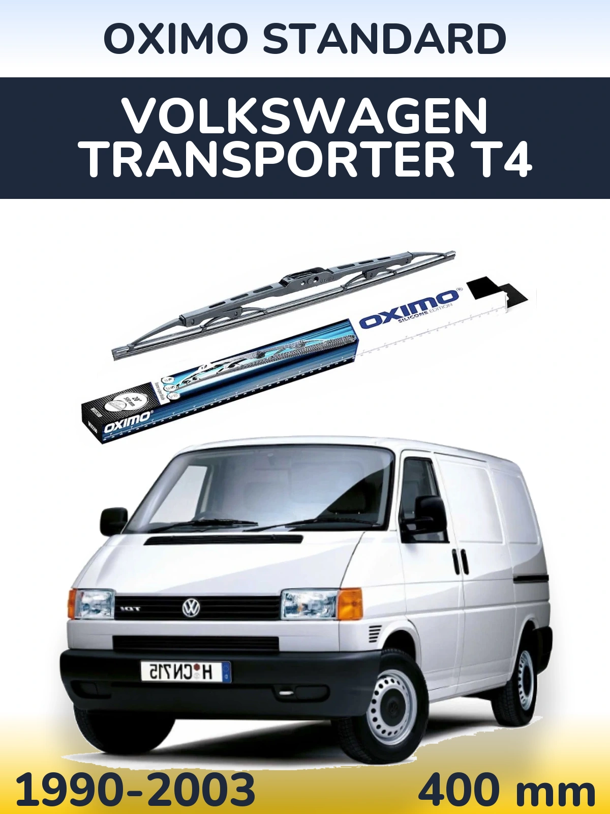 Rear wiper blade Oximo Standard 400 mm for Volkswagen Transporter T4 1990-2003