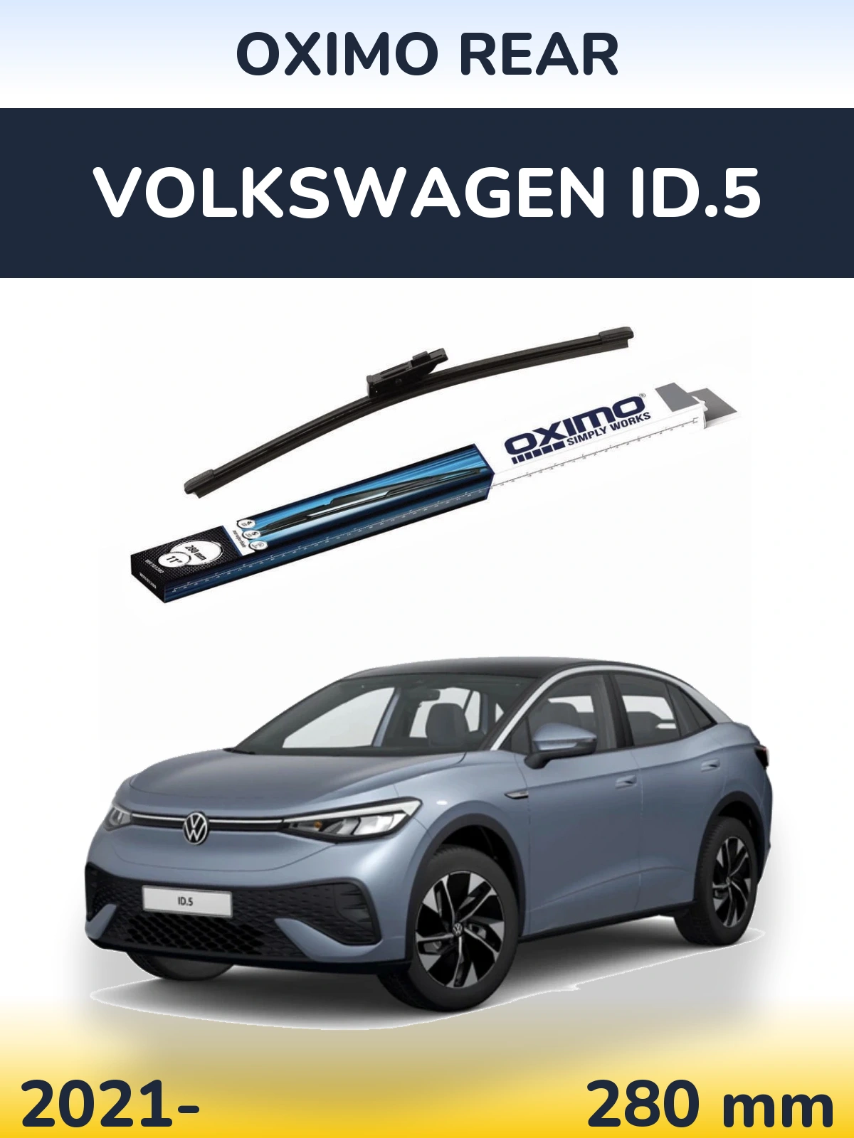 Задний дворник Oximo Rear 280 мм для Volkswagen ID.5 2021-2026