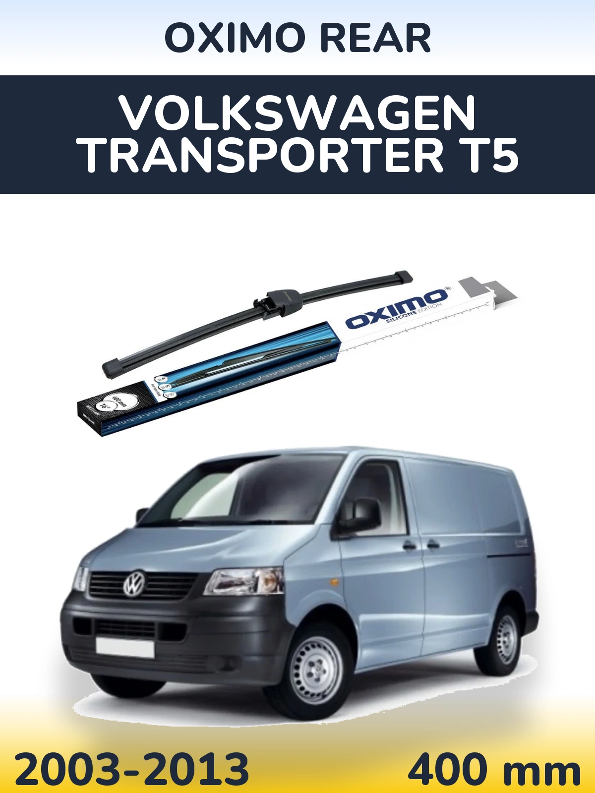 Rear wiper blade Oximo Rear 400 mm for Volkswagen Transporter T5 2003-2013