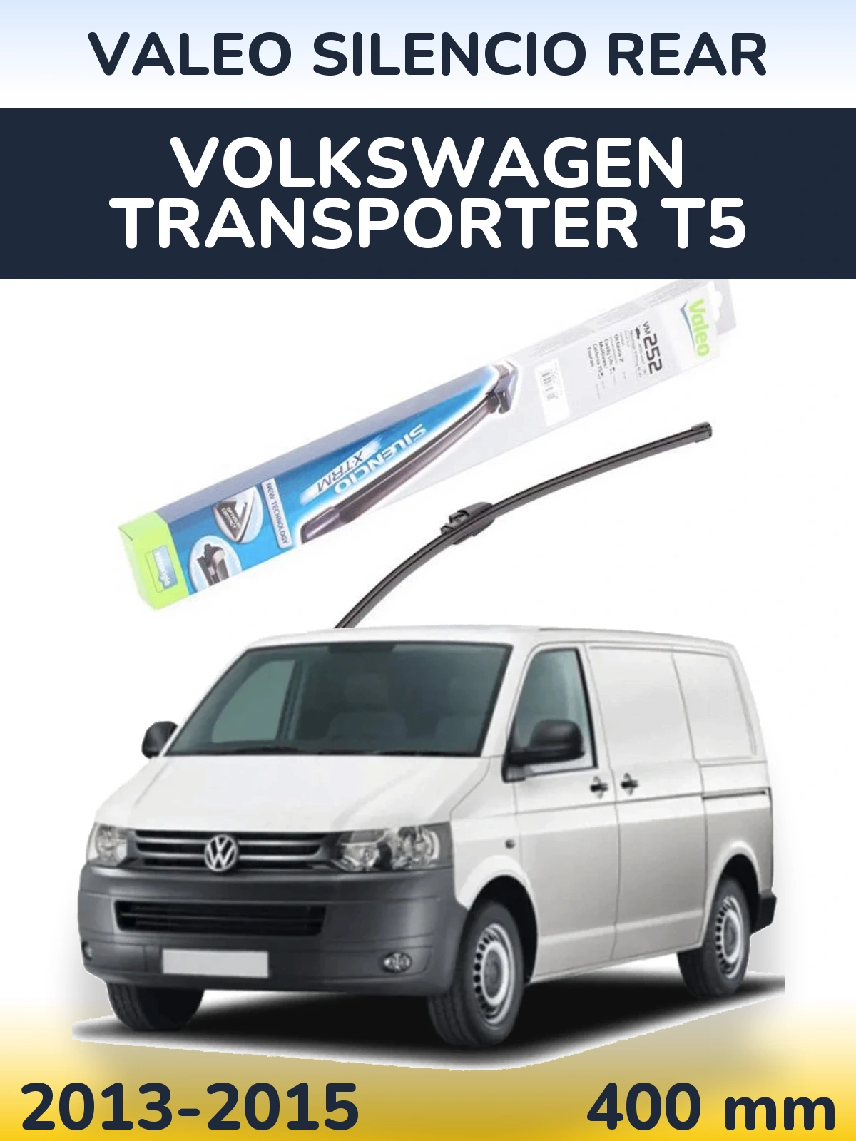 Rear wiper blade Valeo Silencio Rear 404 mm for Volkswagen Transporter T5 2013-2015