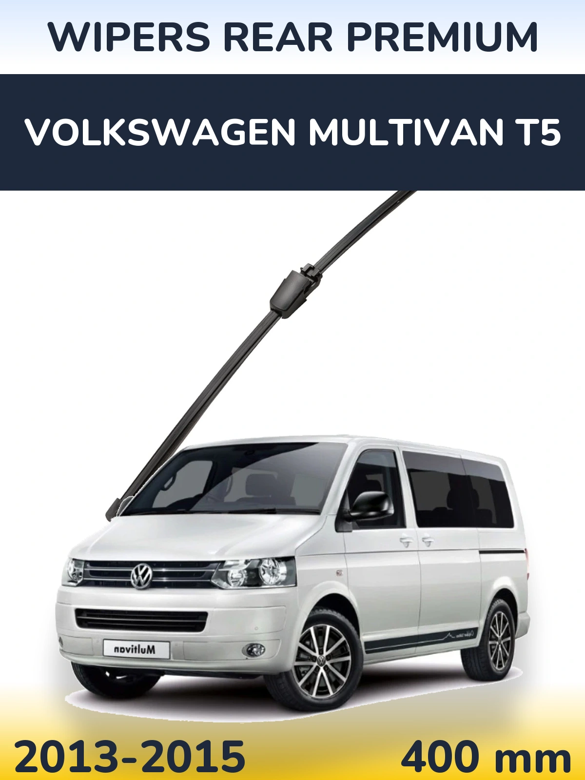 Rear wiper blade WIPERS REAR PREMIUM 400 mm for Volkswagen Multivan T5 2013-2015