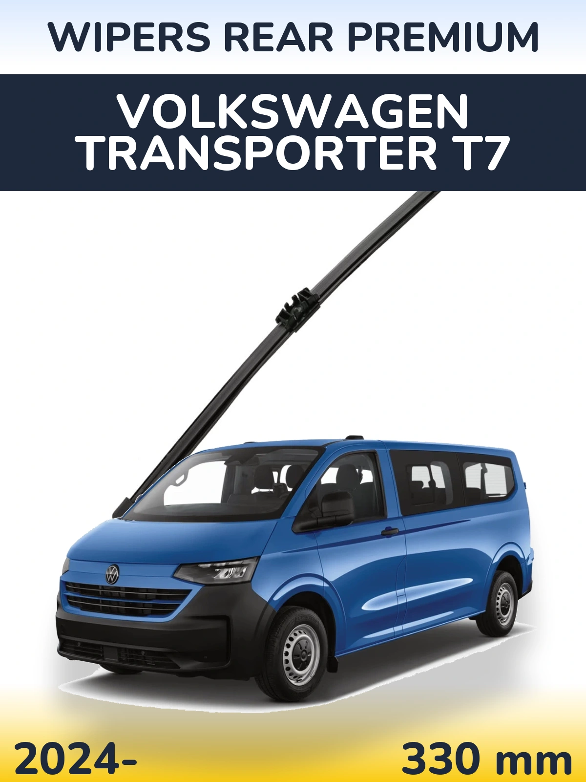 Rear wiper blade WIPERS REAR PREMIUM 330 mm for Volkswagen Transporter T7 2024-2026