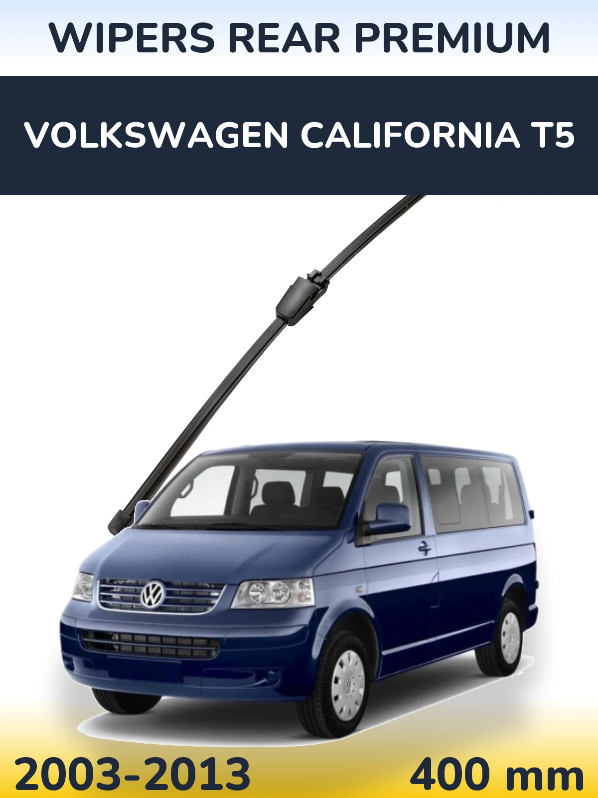 Rear wiper blade WIPERS REAR PREMIUM 400 mm for Volkswagen California T5 2003-2013