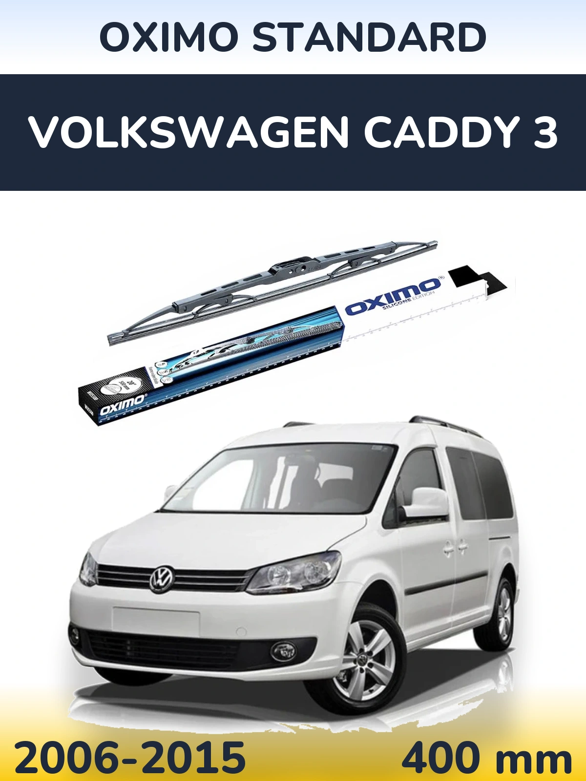 Rear wiper blade Oximo Standard 400 mm for Volkswagen Caddy 3 2006-2015