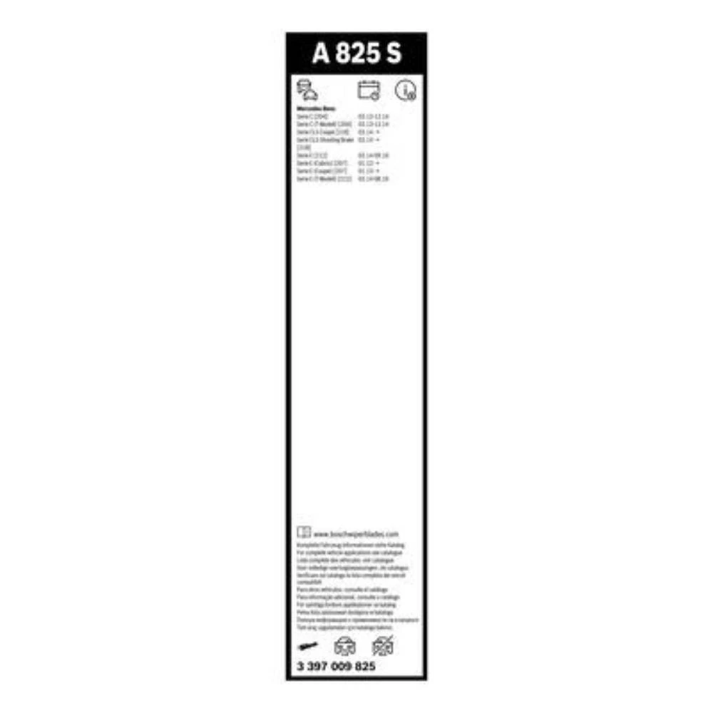 Front wiper blade set BOSCH AeroTwin 600 & 600 mm for Mercedes E Class 2014-2016