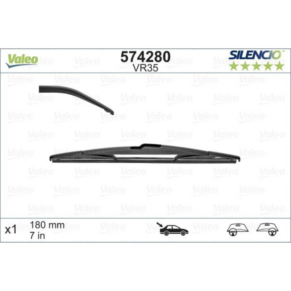 Задний дворник Valeo Silencio Rear 180 мм для DS DS4 2011-2018