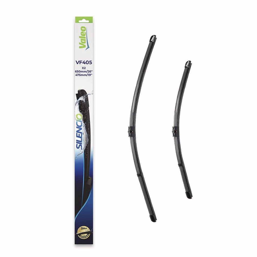 Front wiper blade set Valeo Silencio Flat 650 & 475 mm for Citroen C5 Break 2003-2008