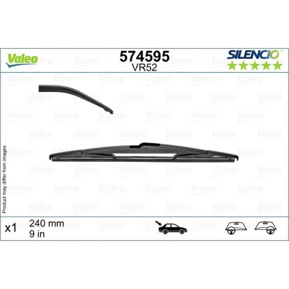 Stikla tīrītāji Valeo Silencio Rear automašīnai Renault Megane
